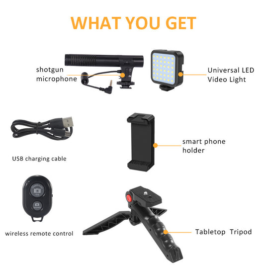 Camera Accessories vlogging Kit on Tripod