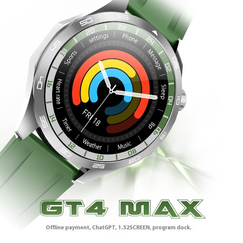 GT4 MAX Smart Sports Watch (Bluetooth, Health Monitoring Offline)