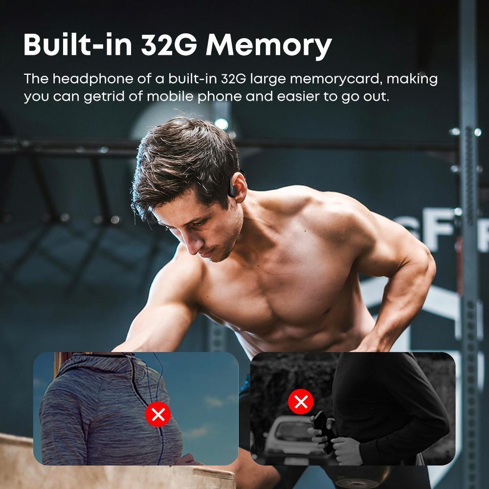 IPX8 Waterproof Bluetooth Headphones