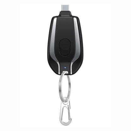 Mini Emergency Keychain USB-C Charger – 1500mAh