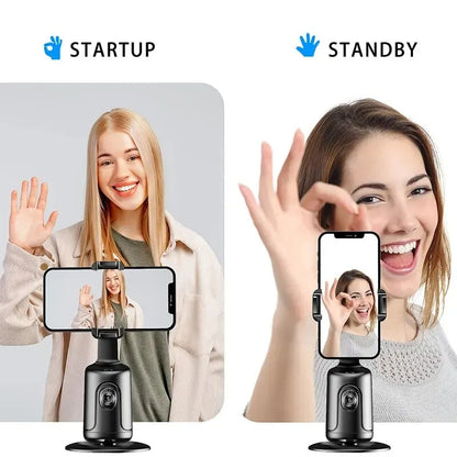 Hands-Free 360° Phone Mount with Face Tracking