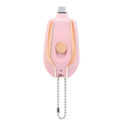 Mini Emergency Keychain USB-C Charger – 1500mAh
