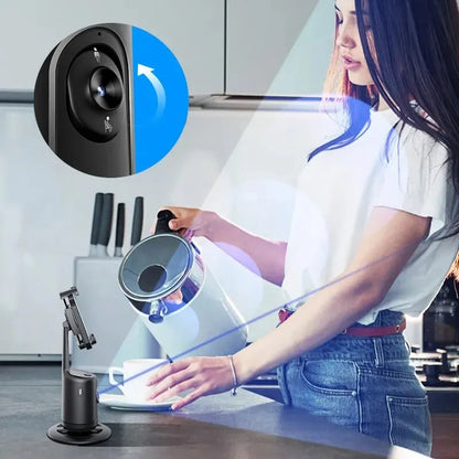 Hands-Free 360° Phone Mount with Face Tracking