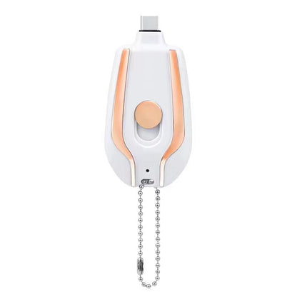 Mini Emergency Keychain USB-C Charger – 1500mAh