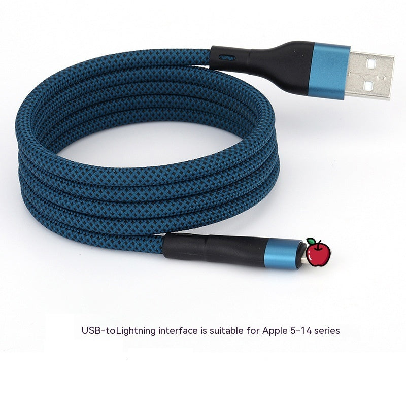 Fast charge cables USB to iPhone, 2 lengths, 4 colors