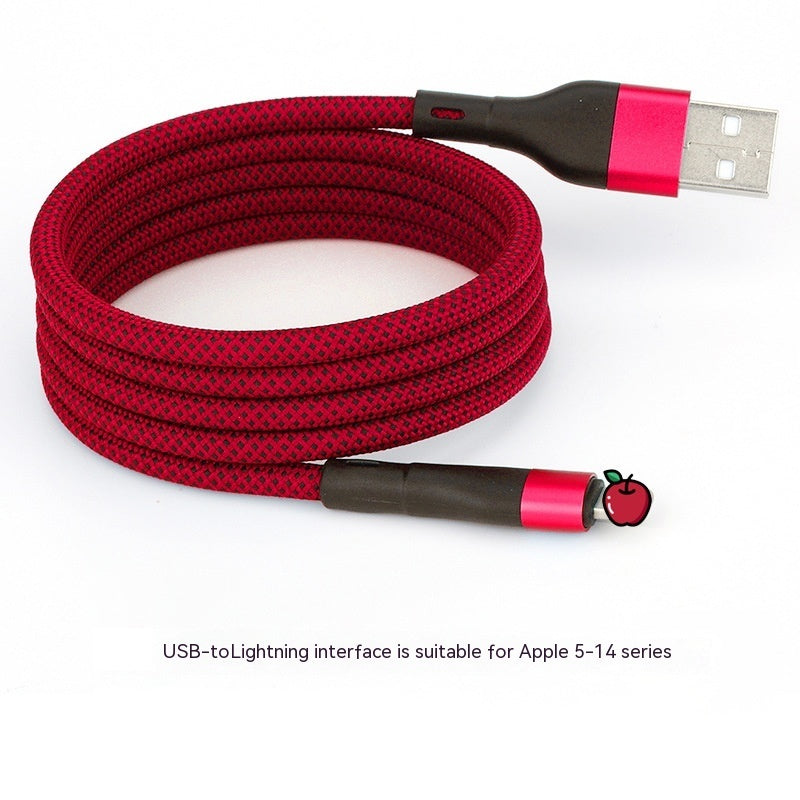 Fast charge cables USB to iPhone, 2 lengths, 4 colors