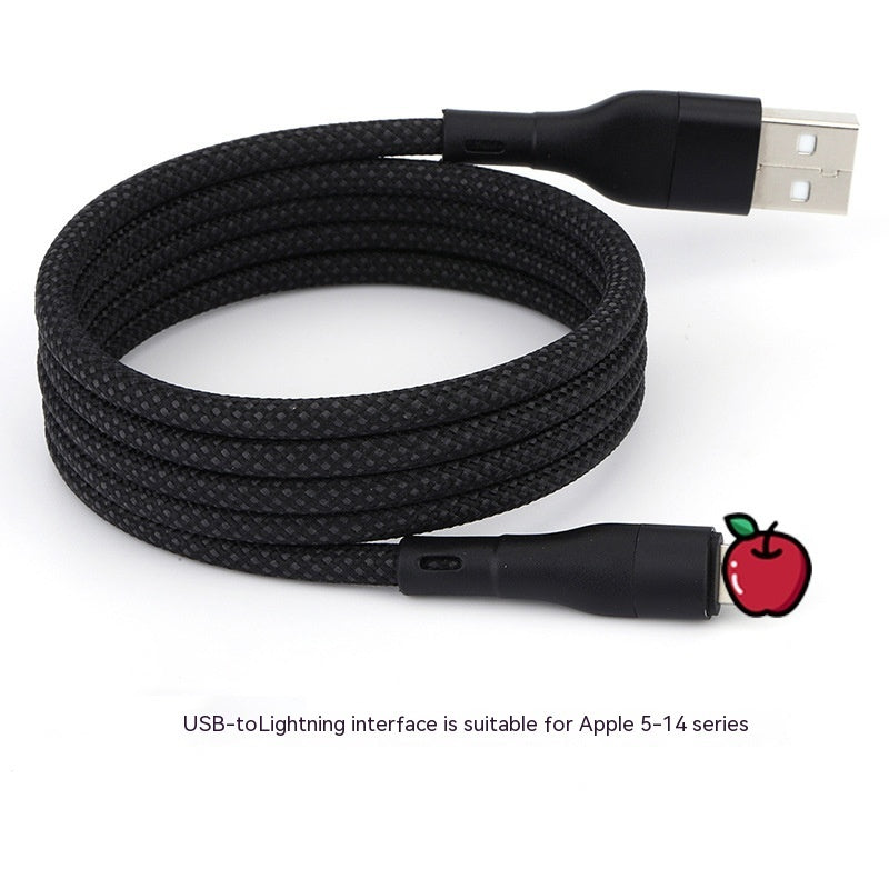Fast charge cables USB to iPhone, 2 lengths, 4 colors